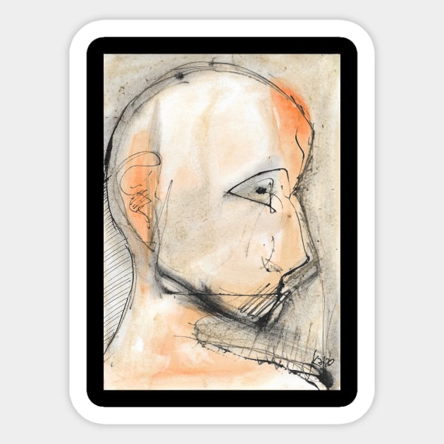 Abstract 20 - Portrait Sticker by Ambient Abstract